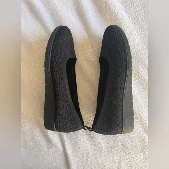 NWOT Skechers Cleo Flex Wedge Flipside Flat Air-Cooled Memory Foam in Black - Picture 6 of 8